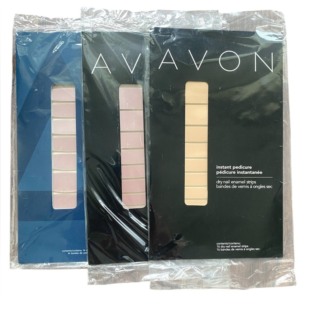 2/$15 Avon Instant Pedicure and Manicure Nail Strips New